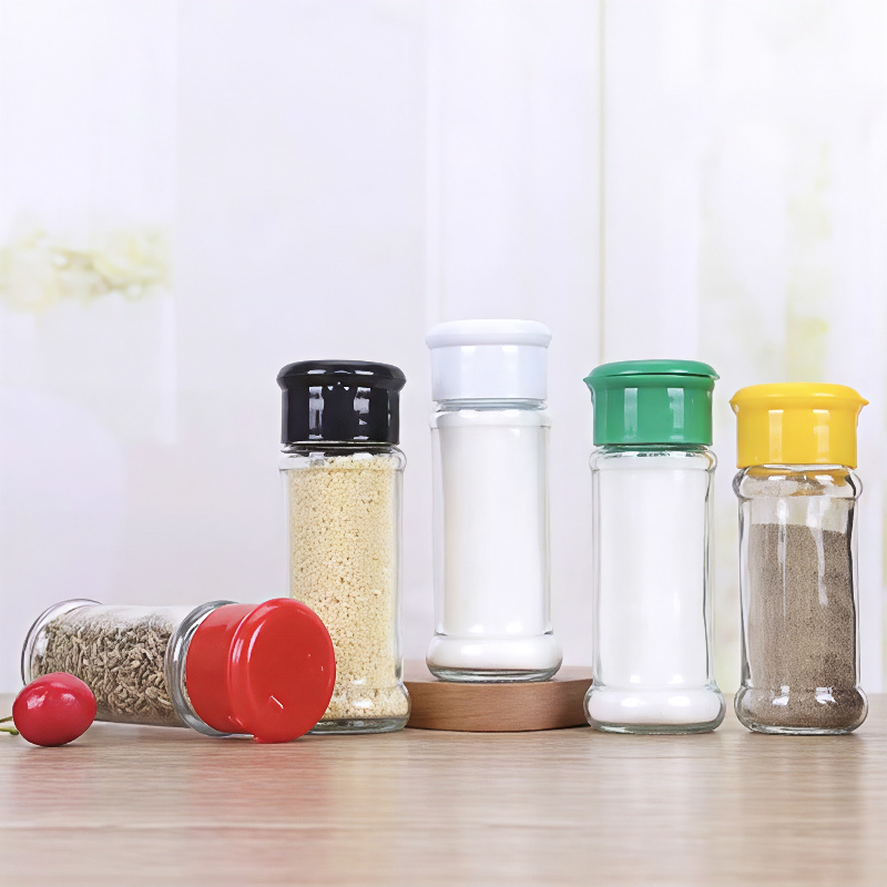 Kitchen Supplies Glass Condiment Bottle Pepper Jar Portable Outdoor Barbecue Seasoning Bottle (4).jpg