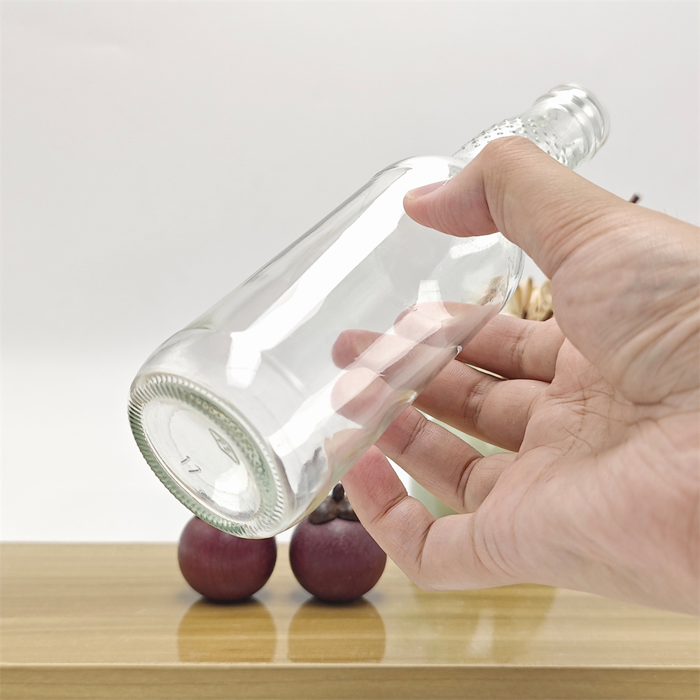Glass Soda Bottle Non-Slip Glass Beverage Bottle Beer Bot...