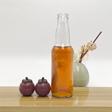 Glass Soda Bottle Non-Slip Glass Beverage Bottle Beer Bottle Milk Tea Bottle