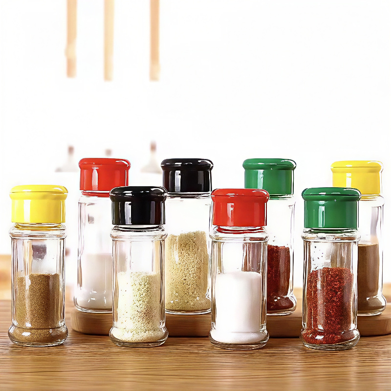 Kitchen Supplies Glass Condiment Bottle Pepper Jar Portable Outdoor Barbecue Seasoning Bottle (2)_.jpg