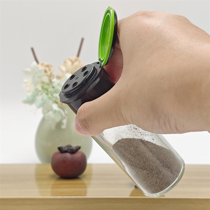 Kitchen Supplies Glass Condiment Bottle Pepper Jar Portable Outdoor Barbecue Seasoning Bottle (2)