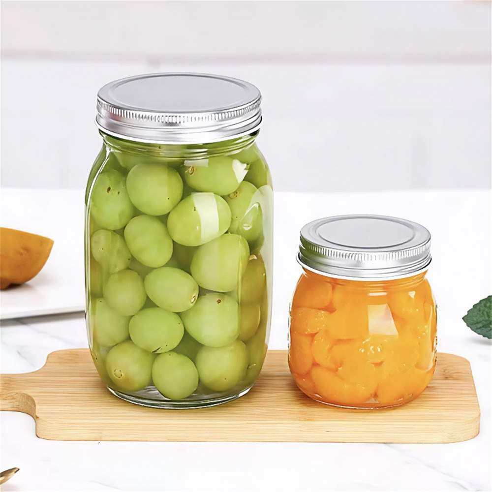 Carved Glass Bottle Sealed Jar Jam Jar Bird's Nest08.jpg